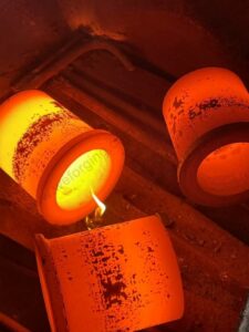 Large diameter inner ring forging for heavy equipment gears