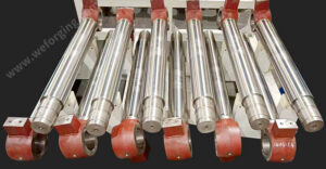Piston rod with rod head , rod forgings
